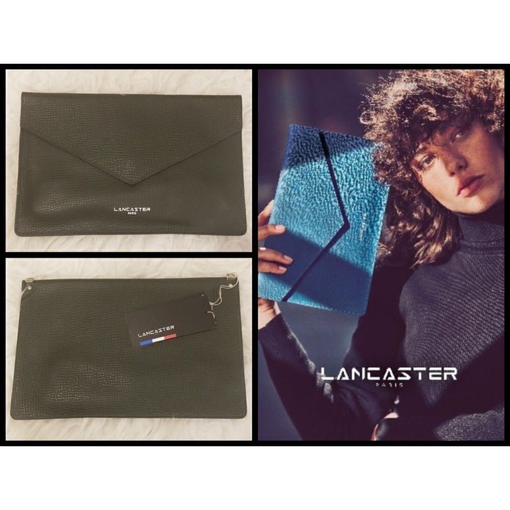 💕LANCASTER PARIS💕 Leather Envelope Clutch Bag